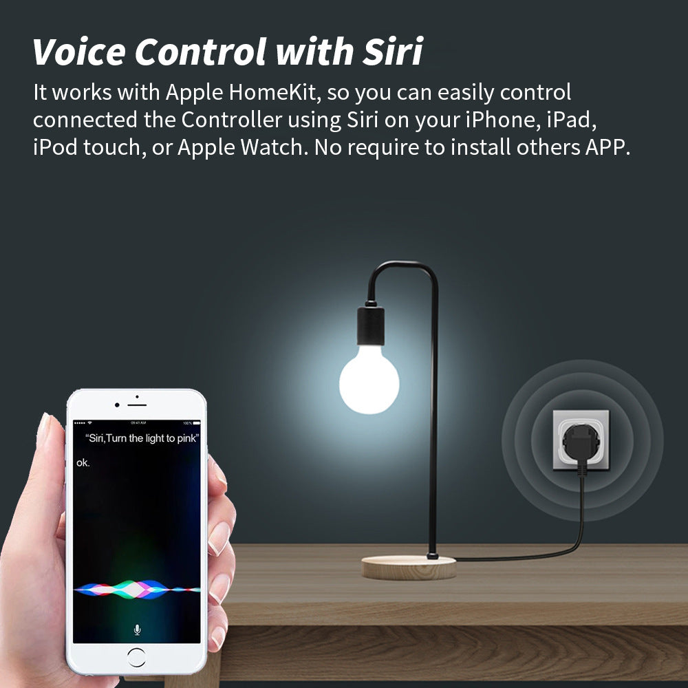 Smart socket metering countdown timing mobile phone app voice control
