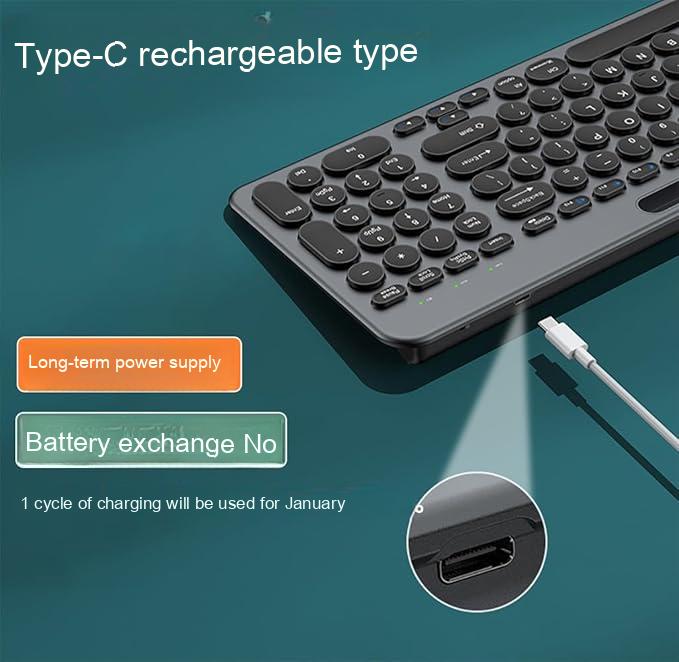Wireless Keyboard and Mouse with Dual Mode Card Slot