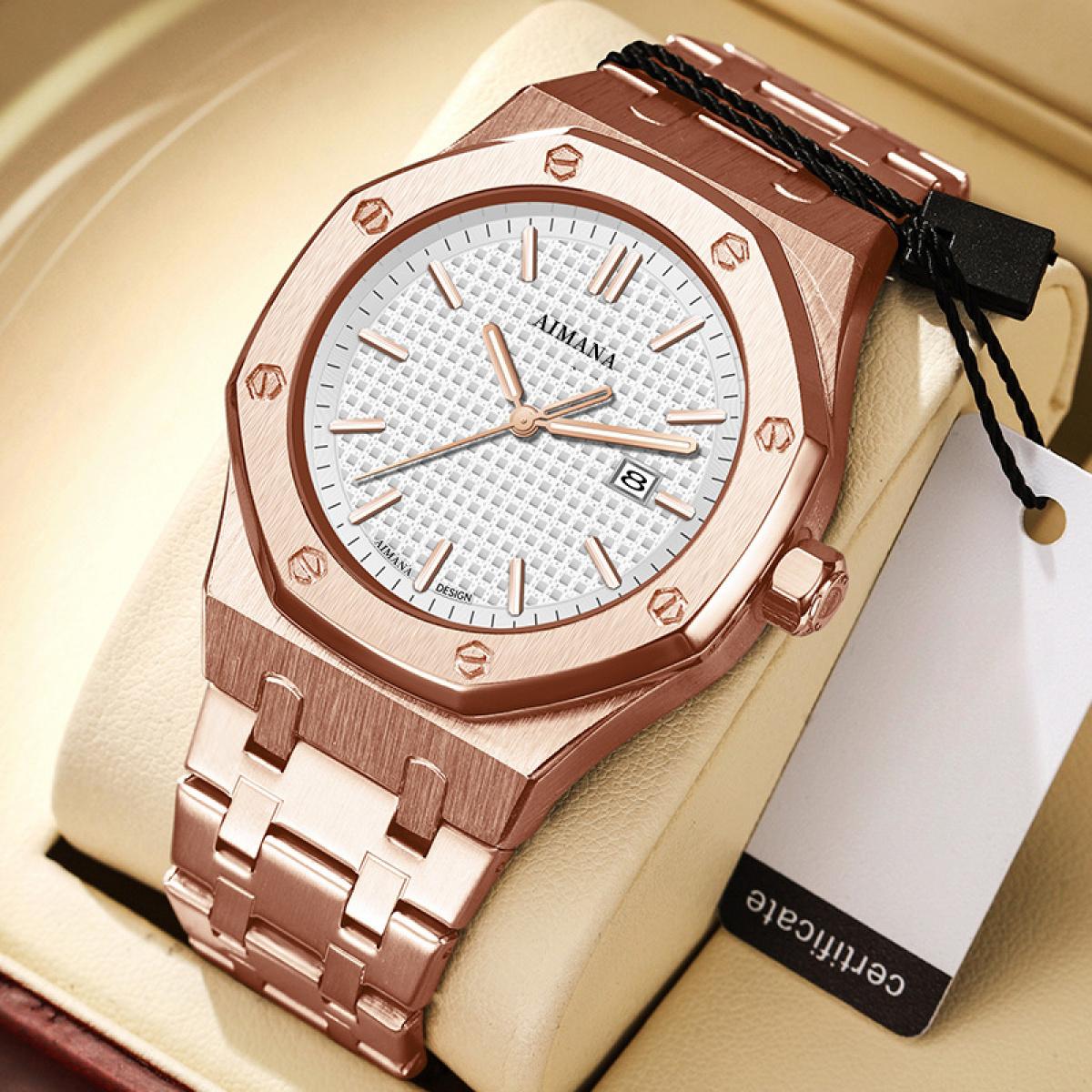 Swiss Luxury Men’s Waterproof Luminous Quartz Watch – Modern Trendy Design, Perfect Gift for Him