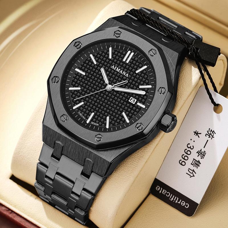 Swiss Luxury Men’s Waterproof Luminous Quartz Watch – Modern Trendy Design, Perfect Gift for Him