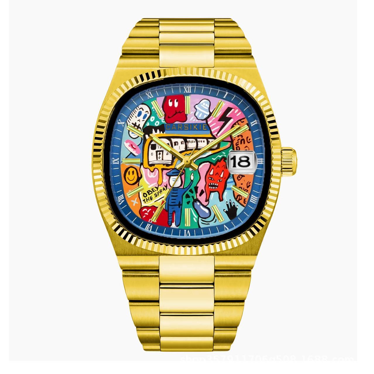 Collector’s Choice 2025 Men’s Square Quartz Watch – Bold Design, Large Dial & Sapphire Business Style