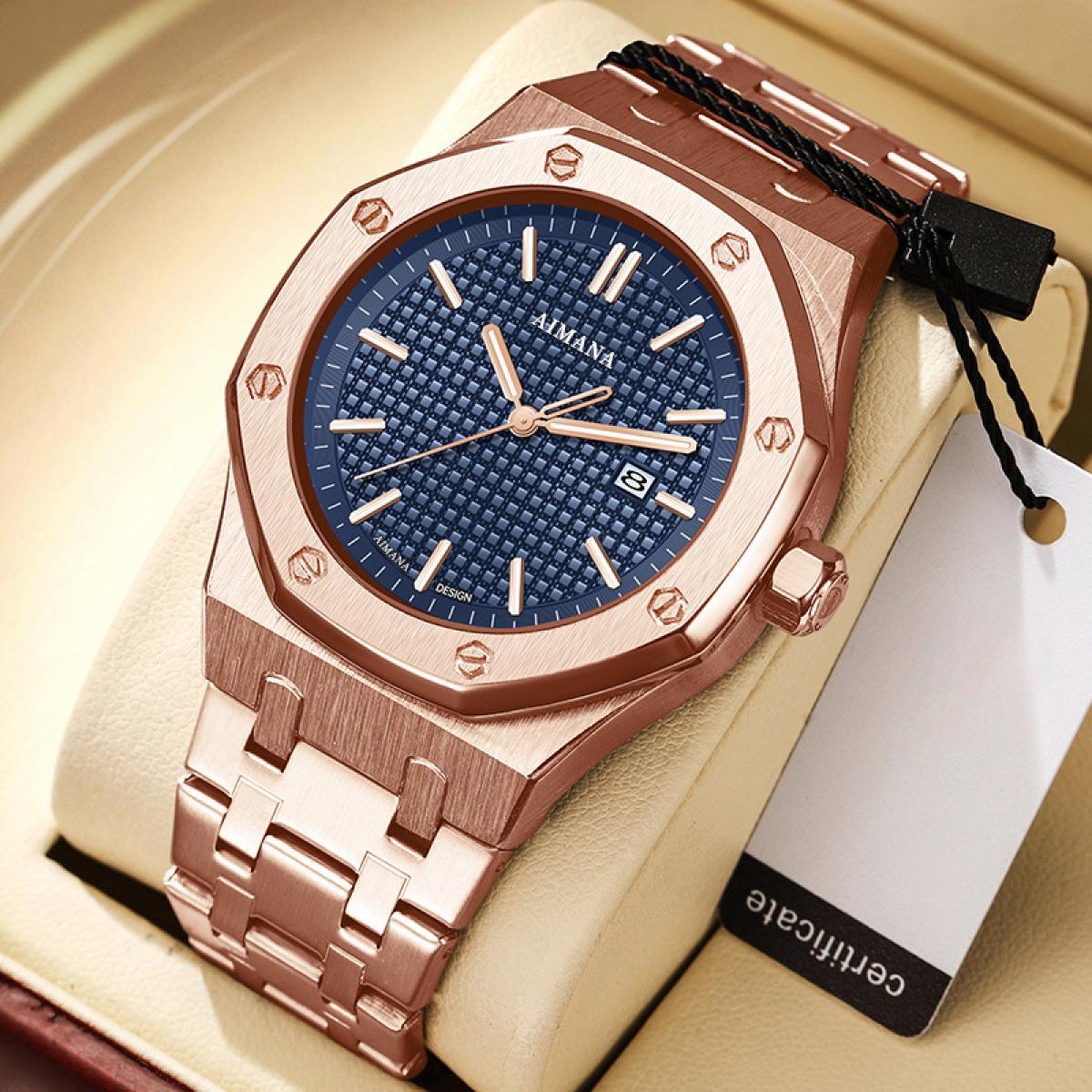 Swiss Luxury Men’s Waterproof Luminous Quartz Watch – Modern Trendy Design, Perfect Gift for Him