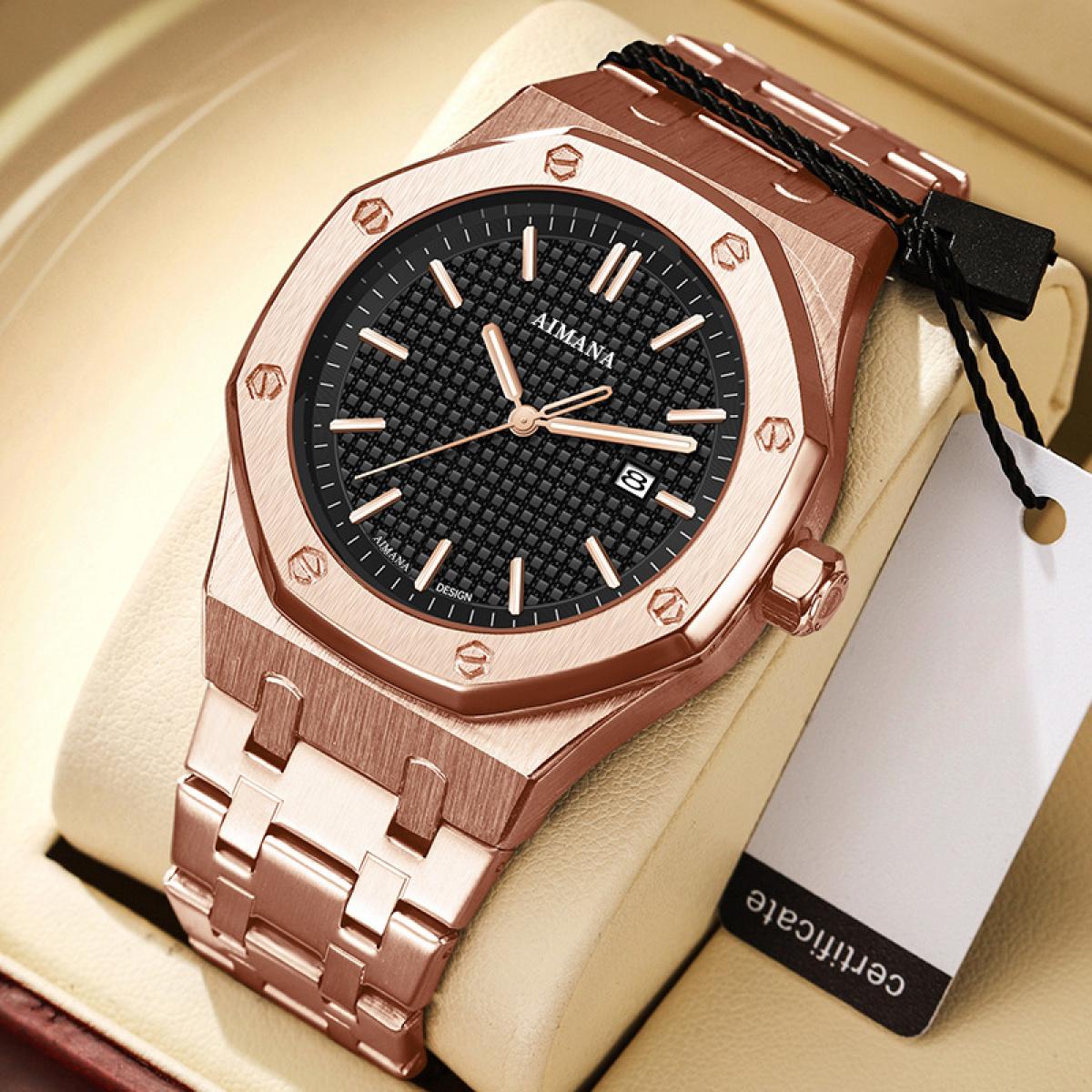 Swiss Luxury Men’s Waterproof Luminous Quartz Watch – Modern Trendy Design, Perfect Gift for Him