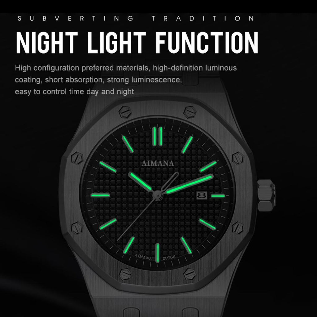 Swiss Luxury Men’s Waterproof Luminous Quartz Watch – Modern Trendy Design, Perfect Gift for Him