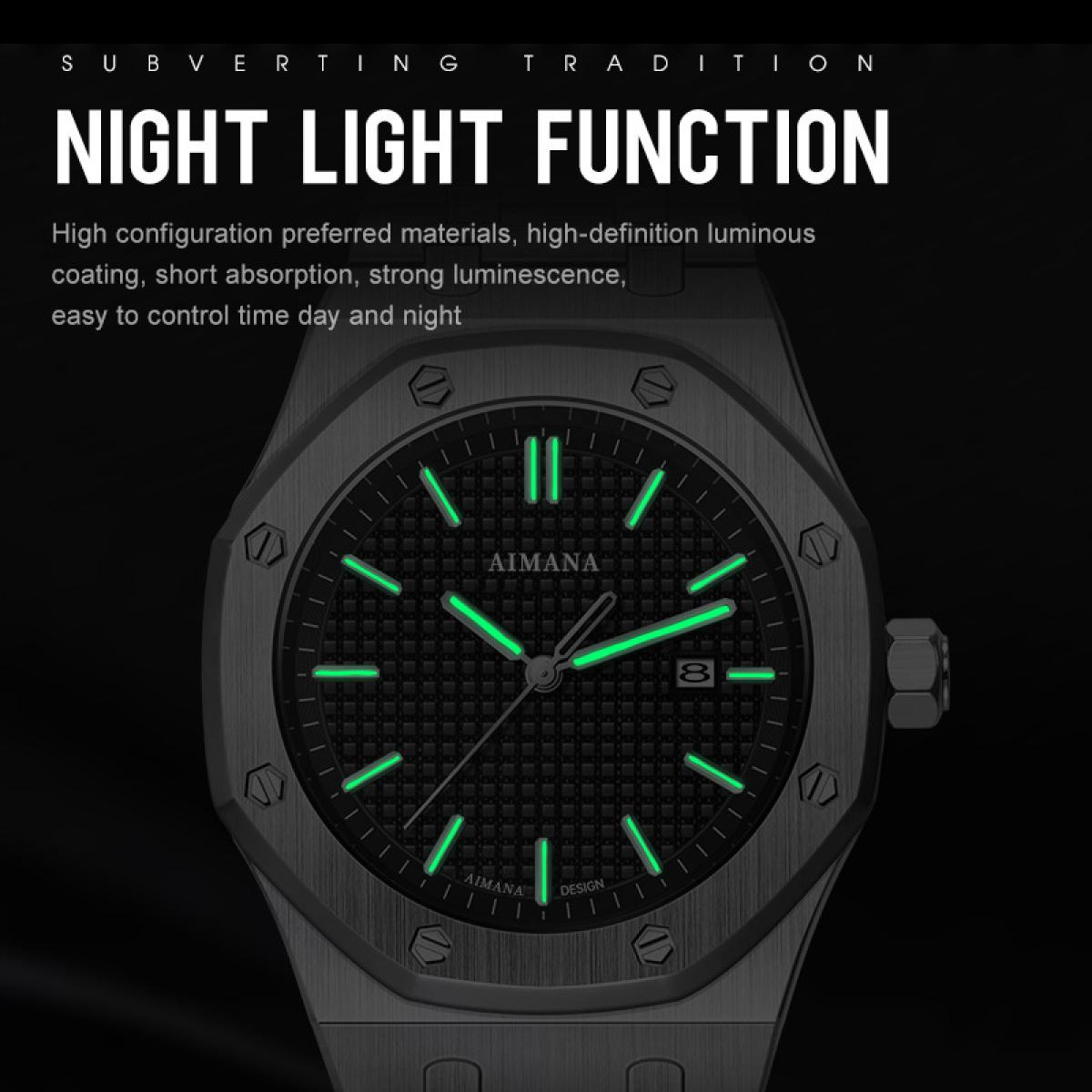 Swiss Luxury Men’s Waterproof Luminous Quartz Watch – Modern Trendy Design, Perfect Gift for Him