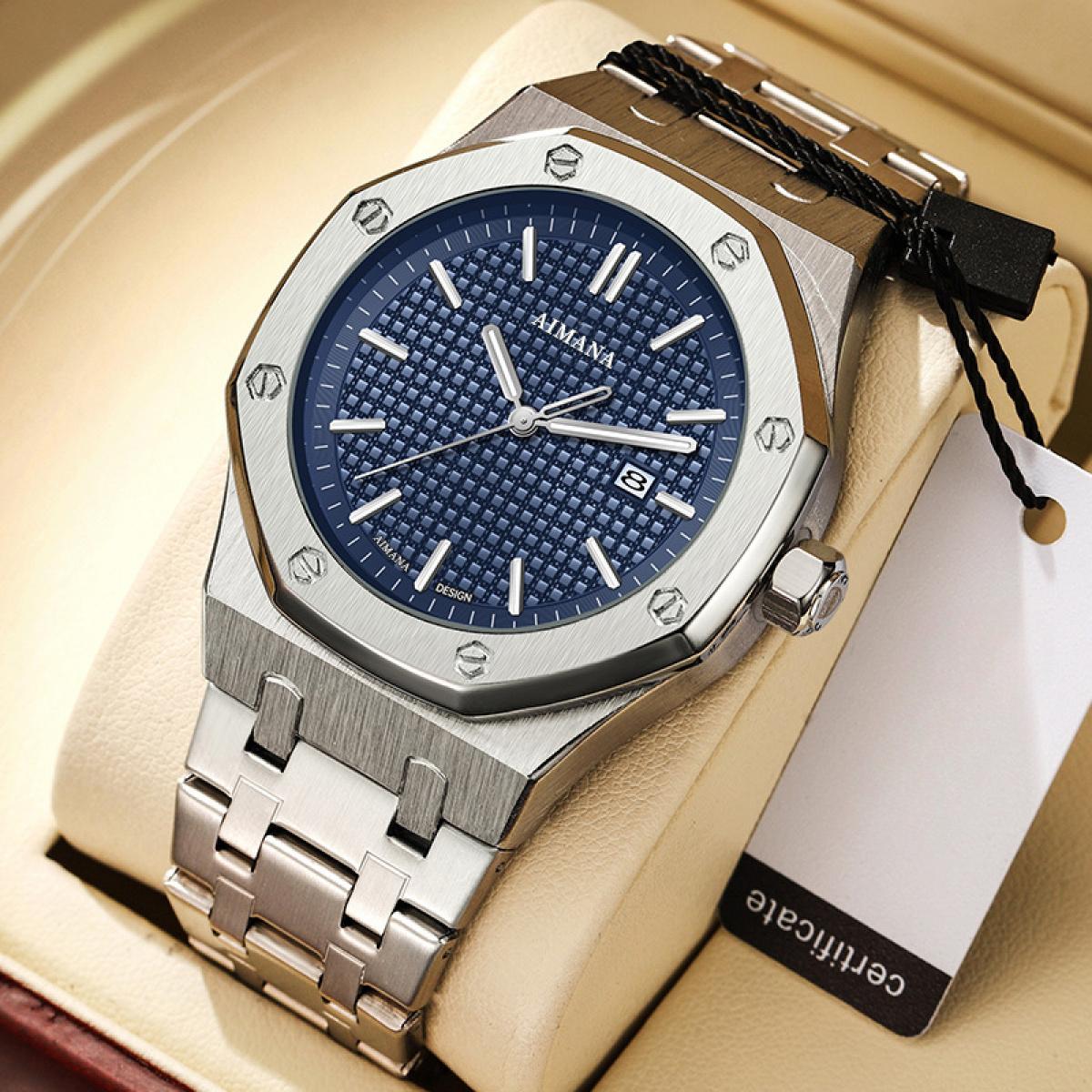Swiss Luxury Men’s Waterproof Luminous Quartz Watch – Modern Trendy Design, Perfect Gift for Him