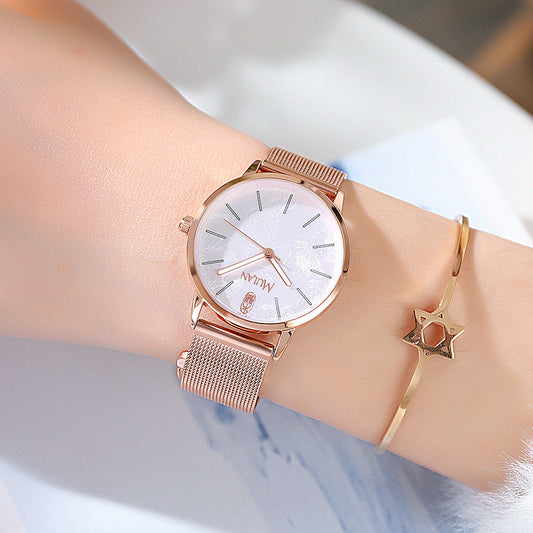 Women's Hua Mulan simple and elegant girl watch