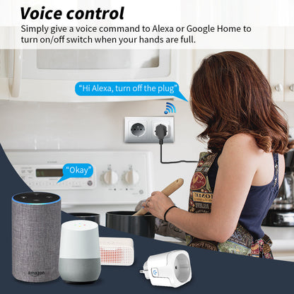 Smart socket metering countdown timing mobile phone app voice control