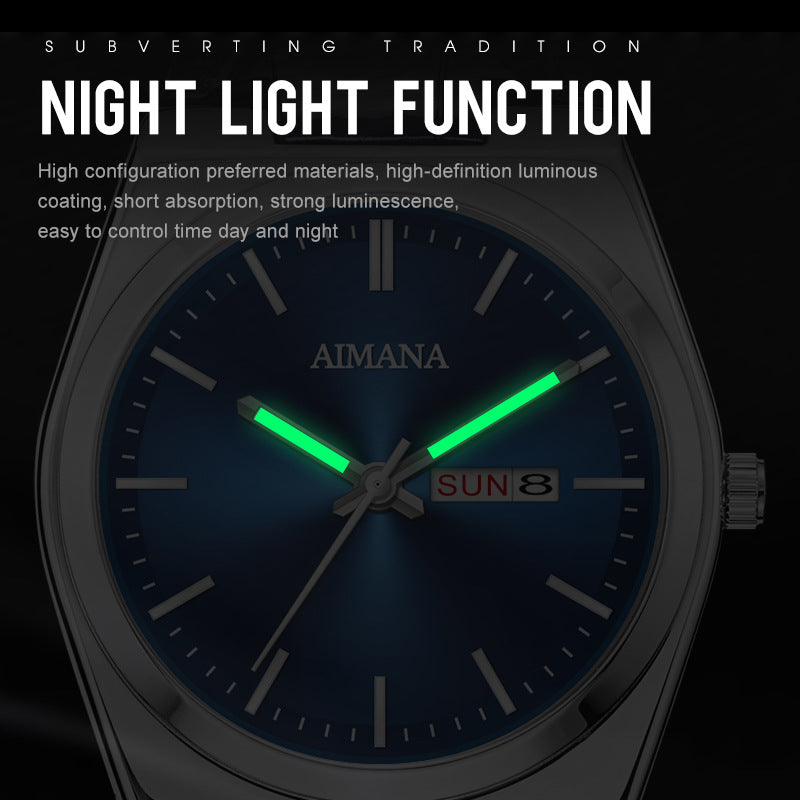 Luxury Men’s Ultra-Thin Waterproof Quartz Watch – Minimalist Stainless Steel Timepiece