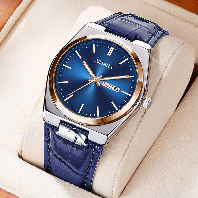 Luxury Men’s Ultra-Thin Waterproof Quartz Watch – Minimalist Stainless Steel Timepiece