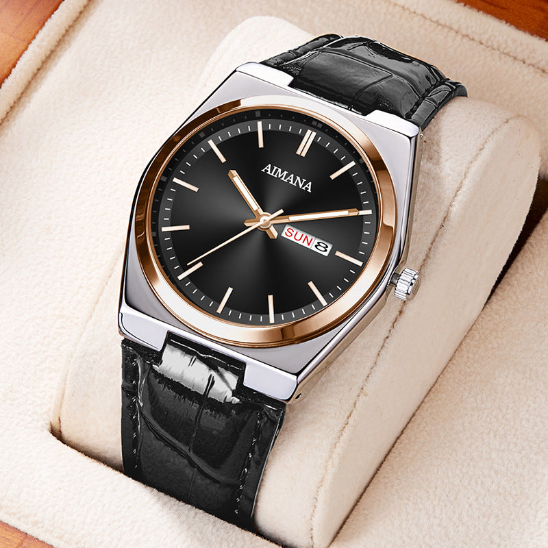 Luxury Men’s Ultra-Thin Waterproof Quartz Watch – Minimalist Stainless Steel Timepiece