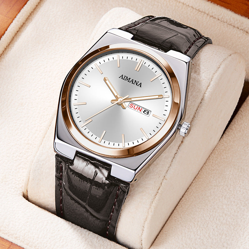 Luxury Men’s Ultra-Thin Waterproof Quartz Watch – Minimalist Stainless Steel Timepiece