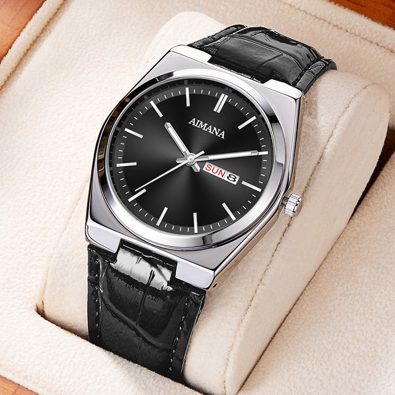 Luxury Men’s Ultra-Thin Waterproof Quartz Watch – Minimalist Stainless Steel Timepiece