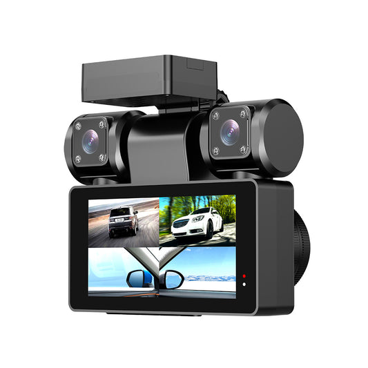High definition triple recording driving recorder