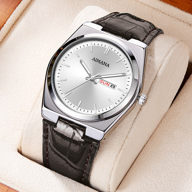 Luxury Men’s Ultra-Thin Waterproof Quartz Watch – Minimalist Stainless Steel Timepiece