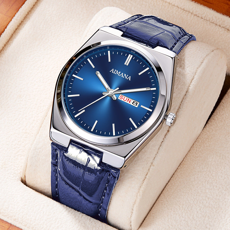 Luxury Men’s Ultra-Thin Waterproof Quartz Watch – Minimalist Stainless Steel Timepiece