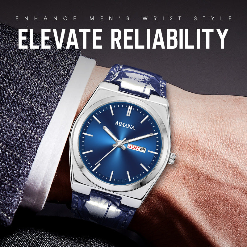 Luxury Men’s Ultra-Thin Waterproof Quartz Watch – Minimalist Stainless Steel Timepiece