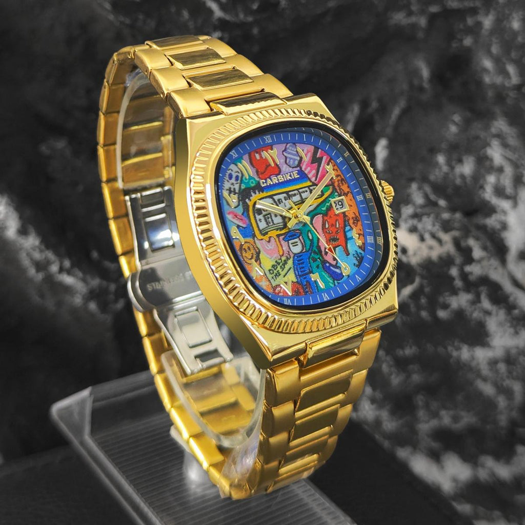 Collector’s Choice 2025 Men’s Square Quartz Watch – Bold Design, Large Dial & Sapphire Business Style