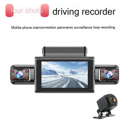 High definition triple recording driving recorder