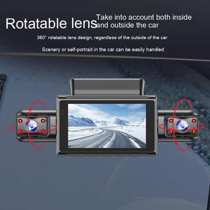 High definition triple recording driving recorder