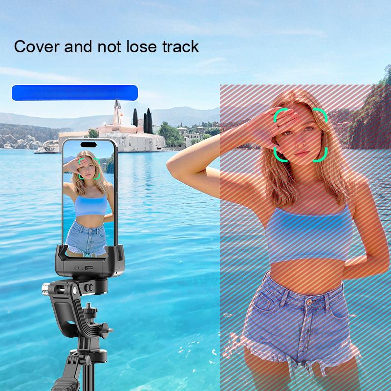 Smart AI anti-shake pan-tilt selfie stick